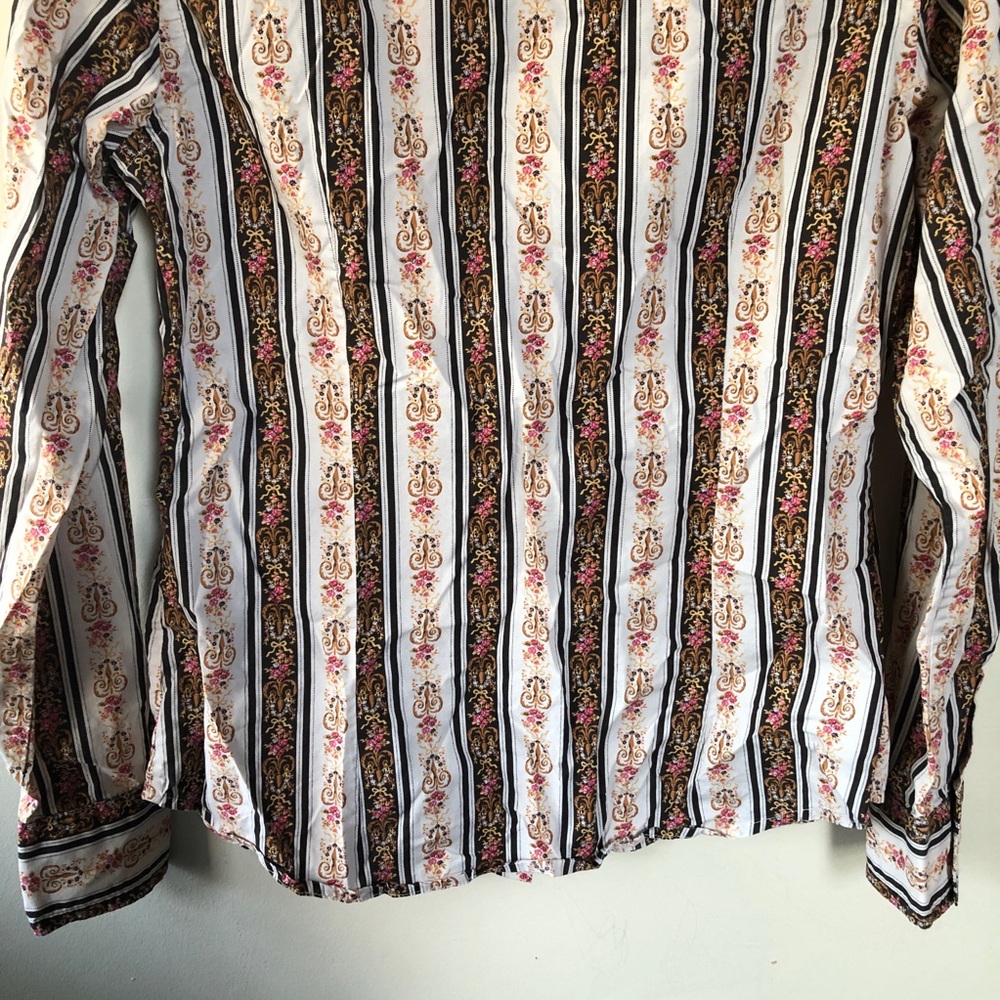 Lucky Brand Printer Button Down Top - image 7